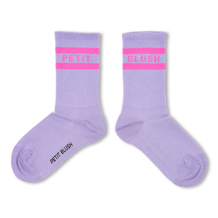 Petit Blush Sport Socks Violet / Neon Pink