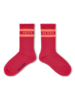 Petit Blush Sport Socks Raspberry / Neon Orange