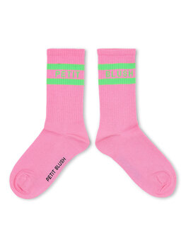 Petit Blush Sport Socks Lemonade / Neon Green