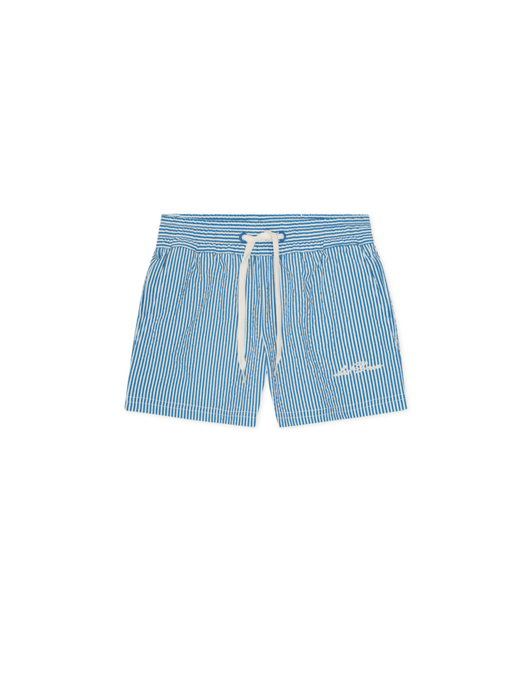 Les Deux Stan Stripe Swim Shorts - Palace Blue