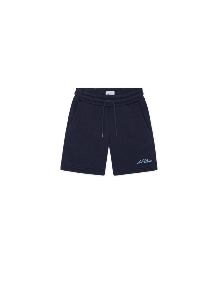 Les Deux Sport Logo Sweatshorts - Dark Navy