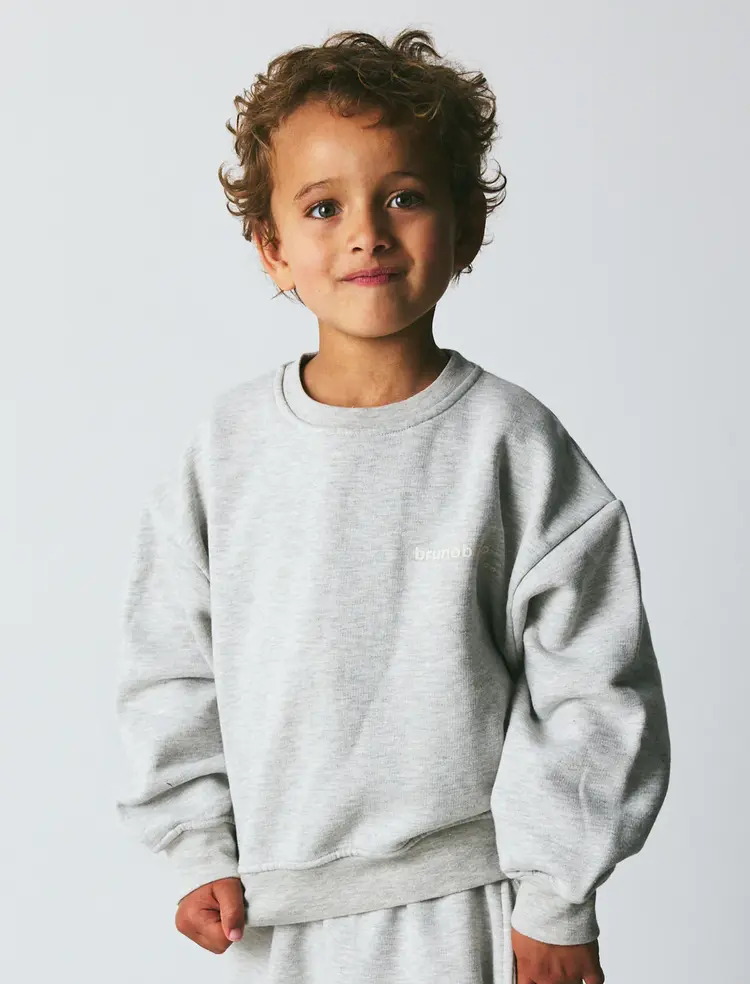 Brunobruno nation Norah Sweatshirt NB - Light Grey