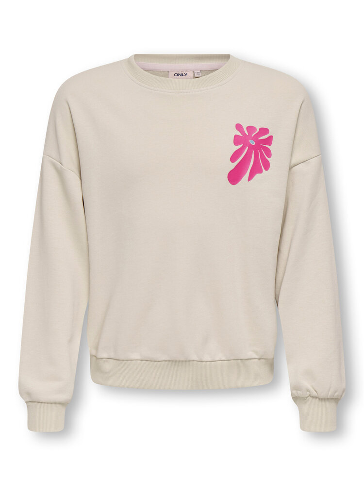 Only KOGKARLIE LIFE LS LOOSE - Oatmeal Flowers