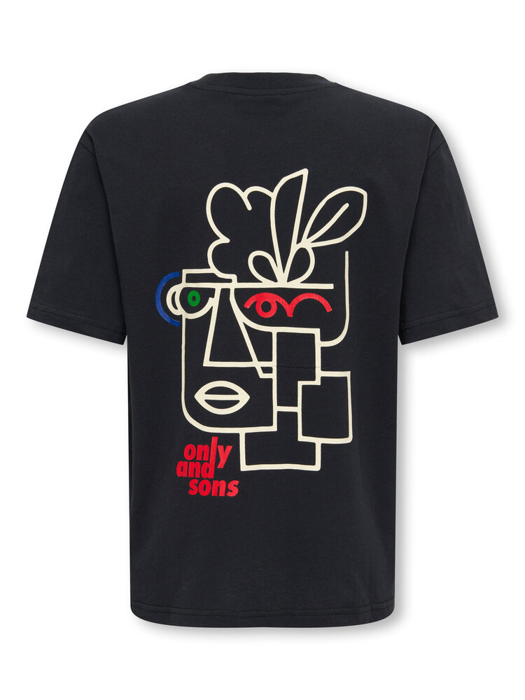 Only & Sons OSJFREDE LIFE RLX SS - Jet Black