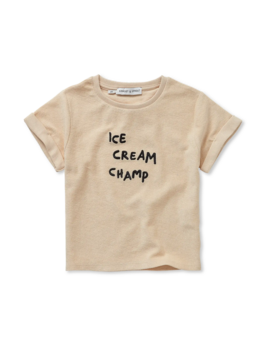 Sproet & Sprout Terry Tshirt ice cream champ sesame