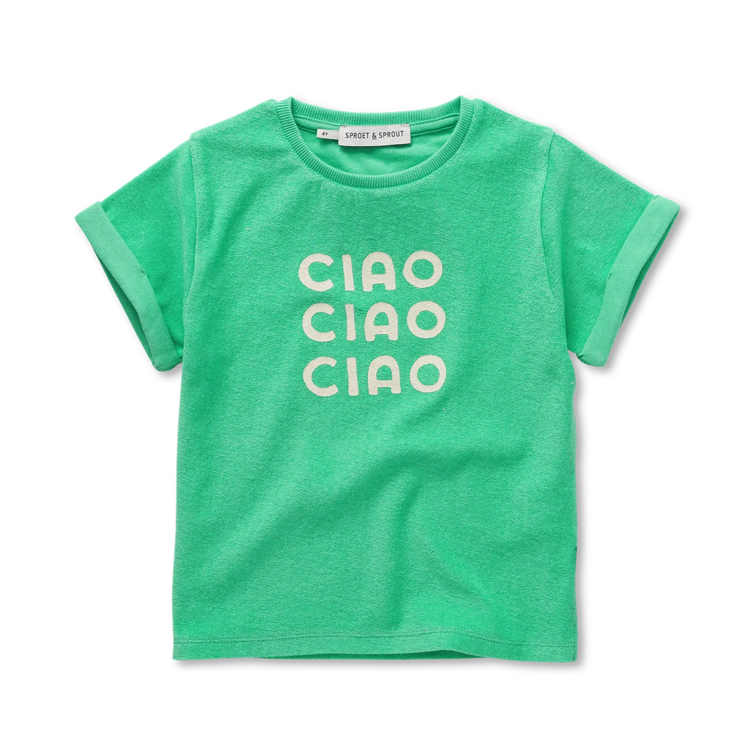 Sproet & Sprout Terry Tshirt Ciao Jade green