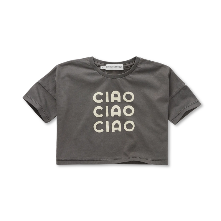 Sproet & Sprout cropped top ciao washed black