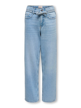 Only KOGGIANNA MW STRAIGHT - Light Blue Denim
