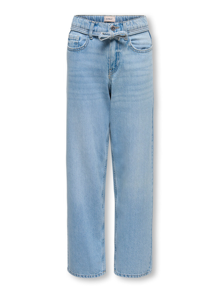 Only KOGGIANNA MW STRAIGHT - Light Blue Denim