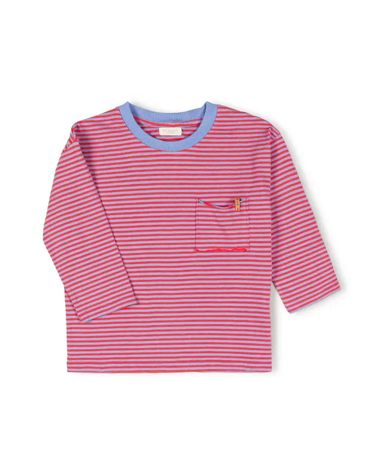 Nixnut Drop Shirt- Azul Stripe
