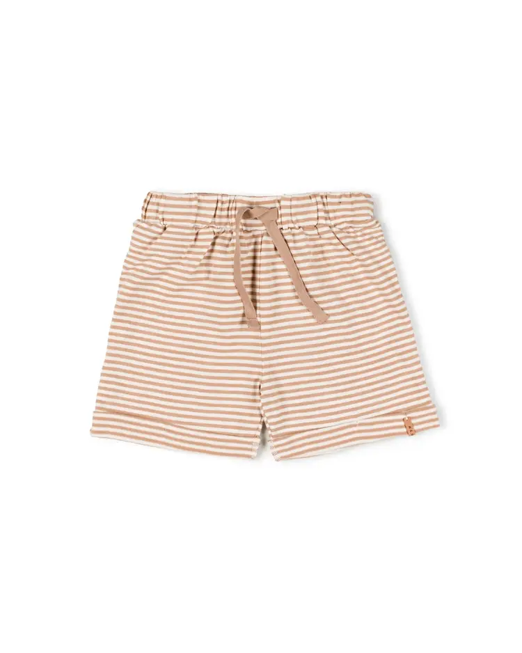 Nixnut Lace Short - Biscuit  Stripe