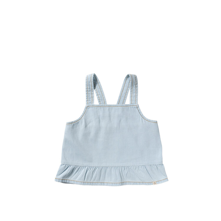 Your Wishes Chambray | Ruffle Singlet