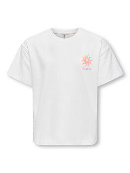Only KOGRUTH SOLEI LIFE S/S TOP - Cloud Dancer