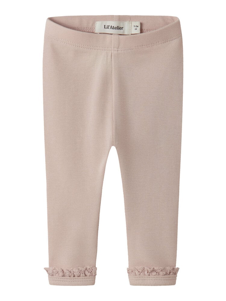 Lil atelier NBFLAYO SUP SLIM LEGGINGS- Peach Whip