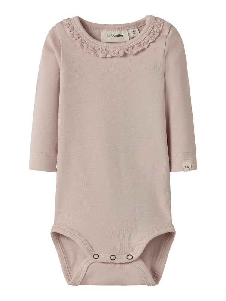 Lil atelier NBFLAYO SUP LS SLIM BODY- Peach Whip