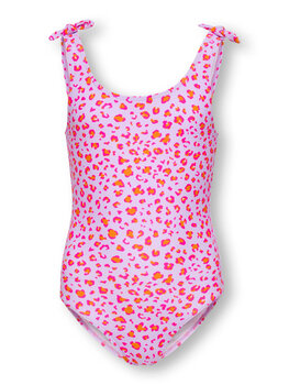 Only KOGBEACH KNOT SWIMSUIT - Oriole Little Leo