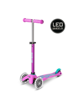 Micro step Mini Micro step Deluxe LED - 3-wiel kinderstep - Lavendel Limited edition