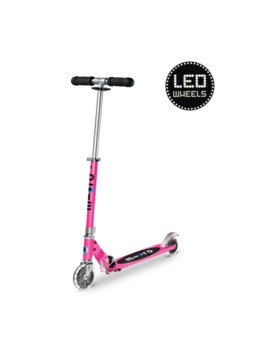 Micro step Micro Sprite LED - 2-wiel vouwstep - Roze