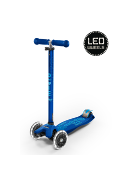 Micro step Maxi Micro step Deluxe LED - 3-wiel kinderstep - Donkerblauw