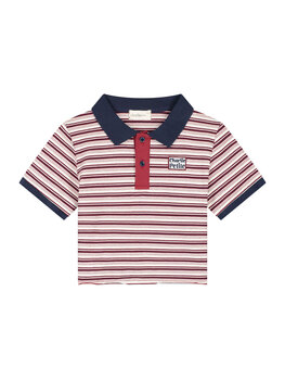 Charlie Petite Pam Cropped Polo T-Shirt