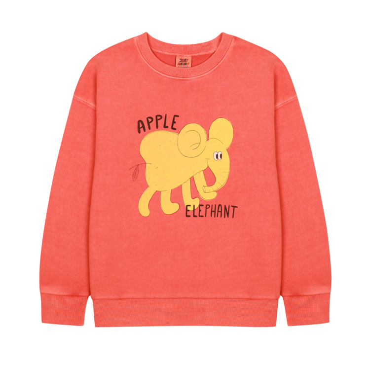 jelly mallow Elephant Pigment Sweatshirt