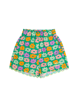 jelly mallow Flower Seersucker Shorts