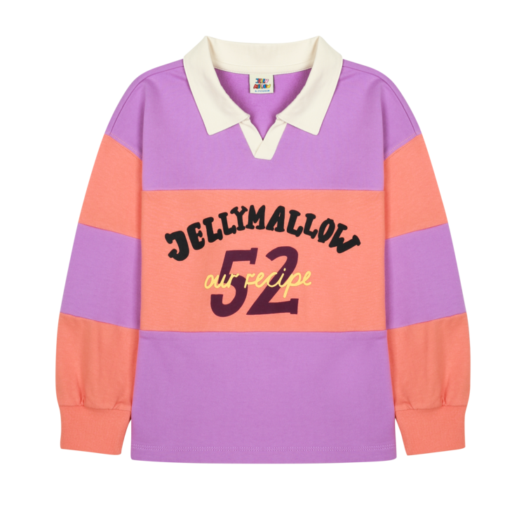 jelly mallow JM Lettering Collar Sweatshirt