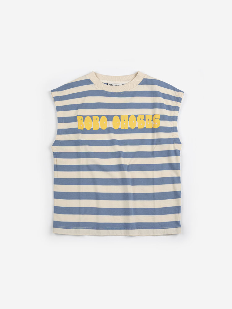 Bobo Choses Bobo Choses Modern striped sleeveless T-shirt