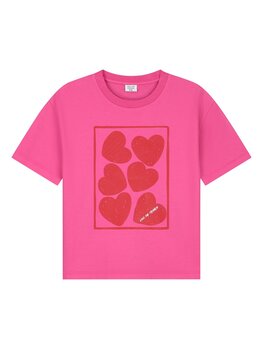 Call me Frankie HEARTS PINK T-SHIRT