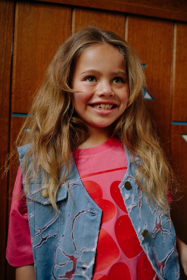 Call me Frankie HEARTS PINK T-SHIRT