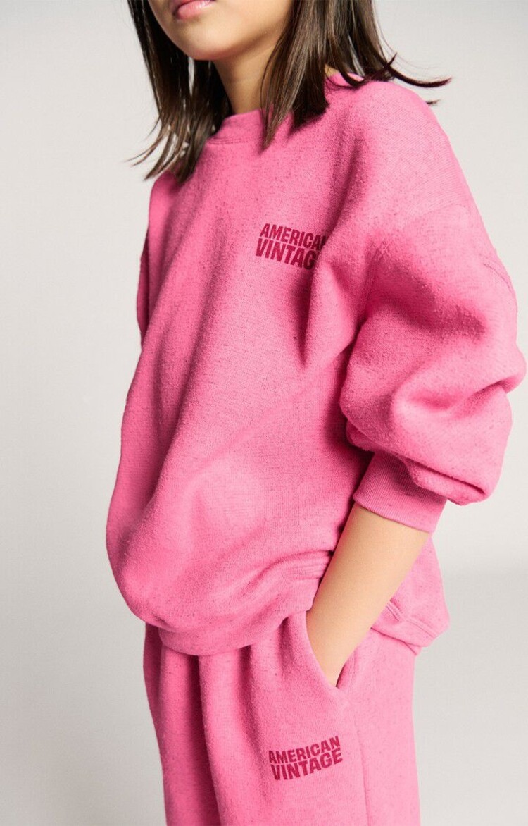 American Vintage EVONA SWEATER-FRAMBOISINE