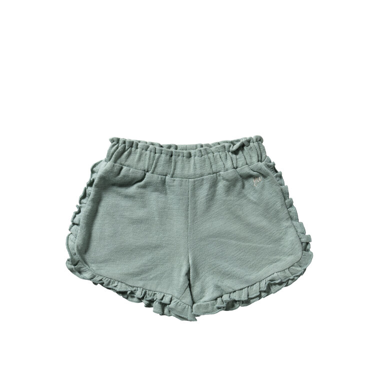 Your Wishes Textured Jersey | Ruffle Shorts