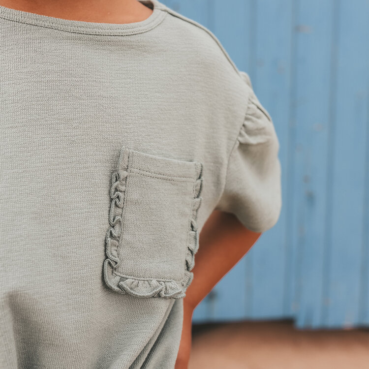 Your Wishes Textured Jersey | Front Tie Shirt