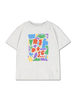 Repose AMS Boxy tee- Light Mixed Cream