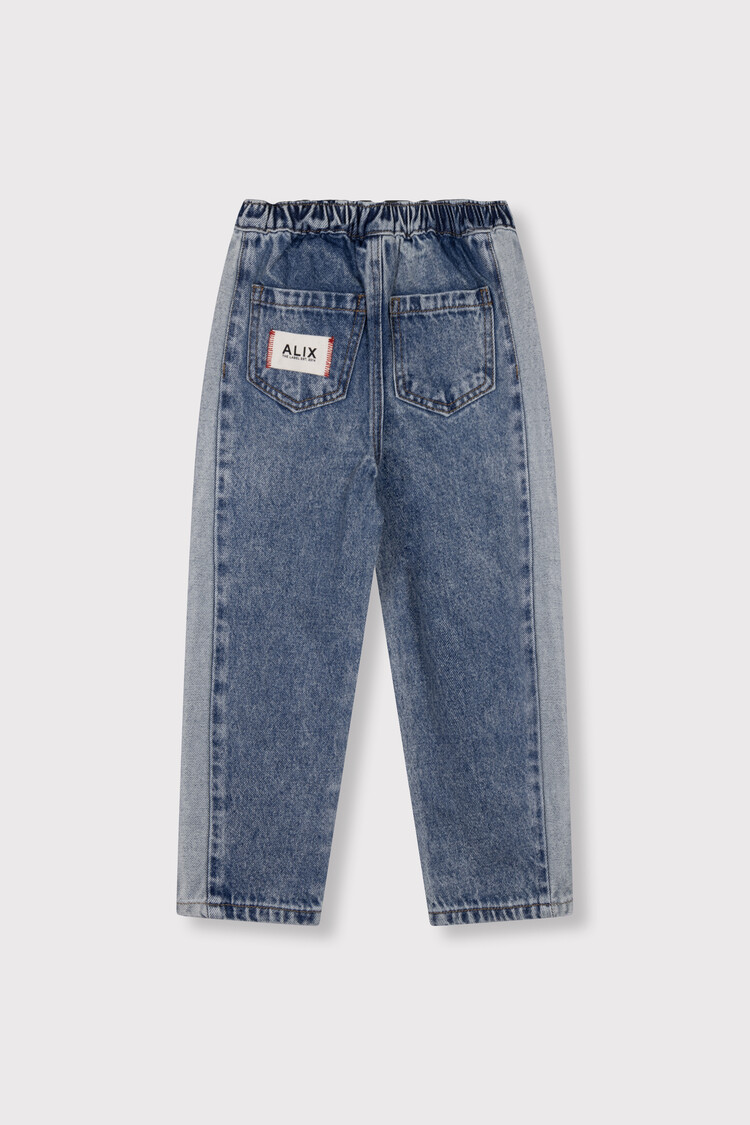 Alix mini Colour block denim pants
