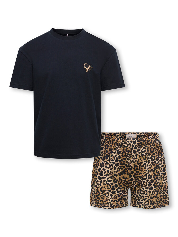 Only KOGRILA NIGHTWEAR AOP TOP/SHORTS