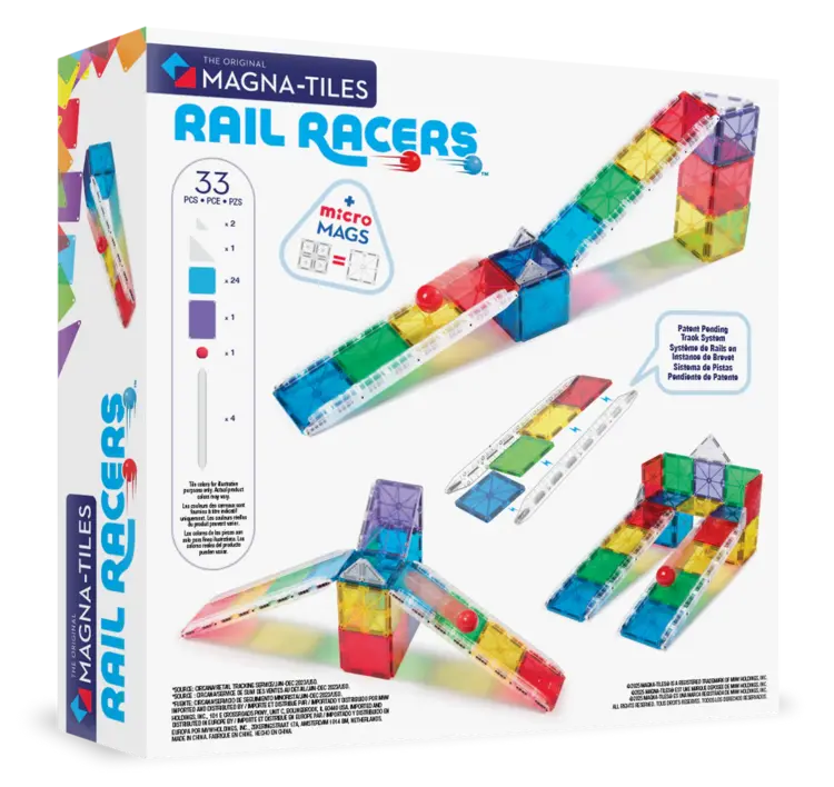 MagnaTiles Rail Racers 33-Piece Set