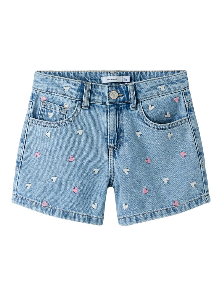 Name it NKFBELLA SHORTS - Denim MULTI HEART