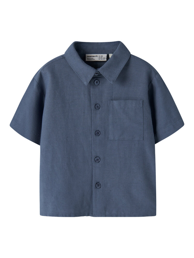 Name it NMMFAHER SS SHIRT - Vintage Indigo