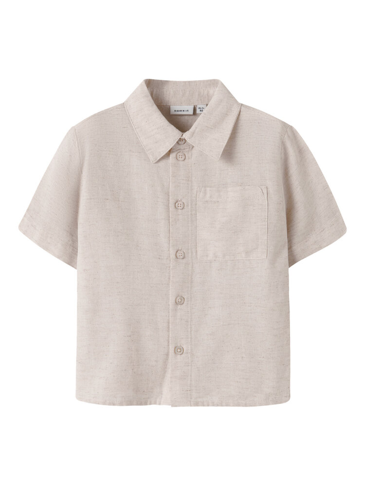 Name it NMMFAHER SS SHIRT - Peyote Melange