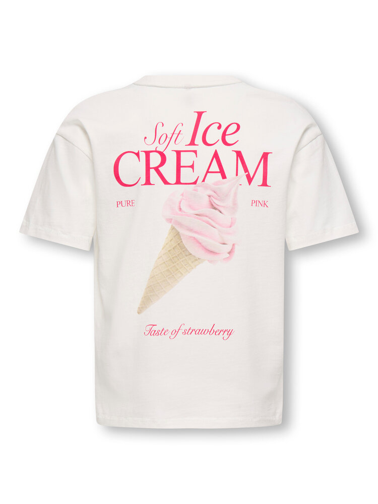 Only KOGHELEN LIFE S/S LOOSE TEE - Cloud Dancer