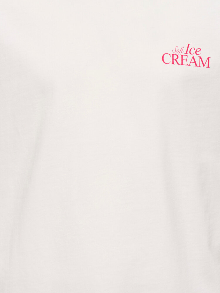 Only KOGHELEN LIFE S/S LOOSE TEE - Cloud Dancer