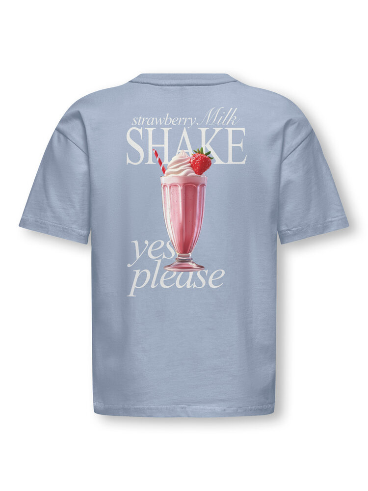 Only KOGHELEN LIFE S/S LOOSE TEE - Soft Chambray