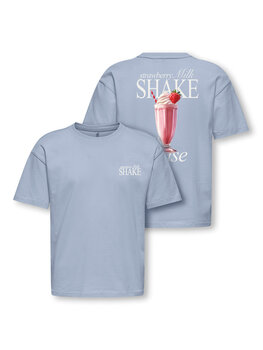 Only KOGHELEN LIFE S/S LOOSE TEE - Soft Chambray