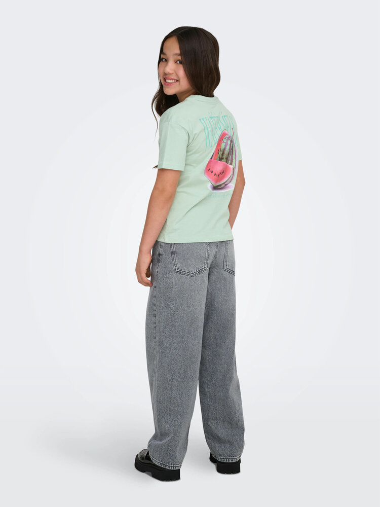 Only KOGHELEN LIFE S/S LOOSE TEE - Aqua Foam