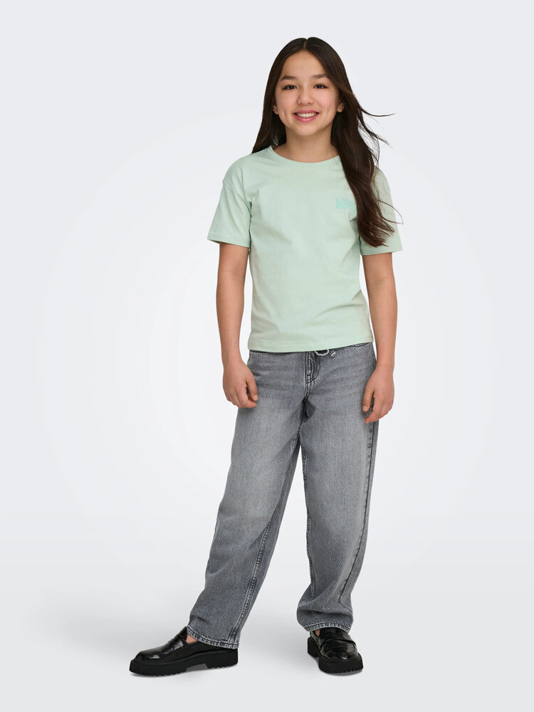 Only KOGHELEN LIFE S/S LOOSE TEE - Aqua Foam