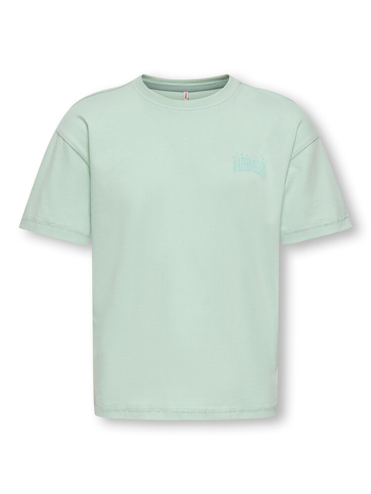Only KOGHELEN LIFE S/S LOOSE TEE - Aqua Foam
