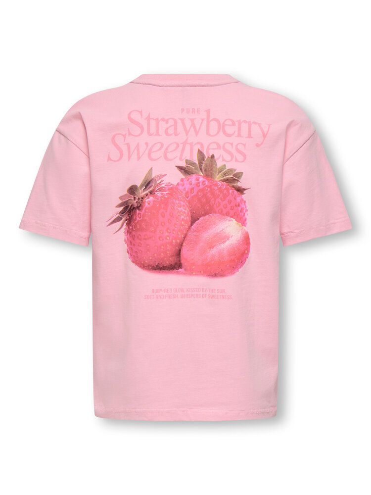 Only KOGHELEN LIFE S/S LOOSE TEE - Romance Rose