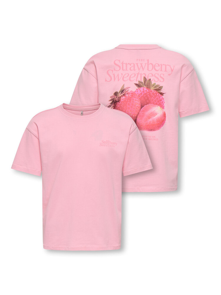 Only KOGHELEN LIFE S/S LOOSE TEE - Romance Rose