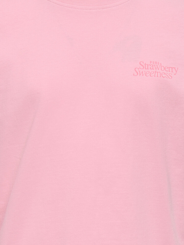 Only KOGHELEN LIFE S/S LOOSE TEE - Romance Rose